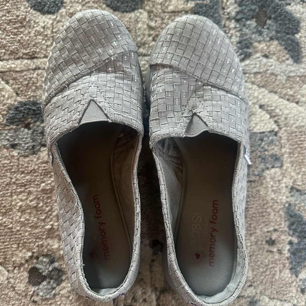BOBS from Skechers Gray/silver Flats